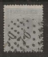 1865 USED Belgium Mi 15 Puntstempel 70 - 1865-1866 Profile Left