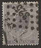1865 USED Belgium Mi 18 D  Perf 15 Puntstempel 325 - 1865-1866 Perfil Izquierdo