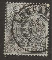 1866 USED Belgium Mi 20 C Perf 15 - 1866-1867 Piccolo Leone