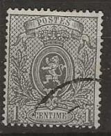 1866 USED Belgium Mi 20 C Perf 15 - 1866-1867 Piccolo Leone