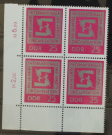 DDR 1518 Postfrisch Als Zweierblock Mit Eckrand #GF374 - Autres & Non Classés