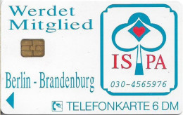 Germany - Ispa – Berlin-Brandenburg (Spielkarten-Clubs) - O 0194 - 02.1994, 6DM, 1.000ex, Used - O-Series : Séries Client