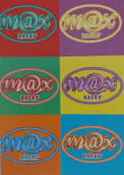 Carte Postale - 6 Logos Max Racks - Designed By : Corey Kuepfer - Publicité