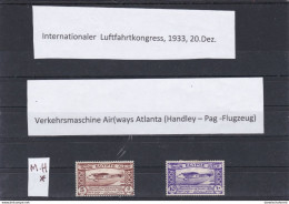 ÄGYPTEN - EGYPT - EGYPTIAN - INT.LUFTFAHRTKONGRESS - AVIATION 1933 DORNIER FLUGBOOT- FALZ - MH - Airmail