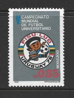 Uruguay 1976 University Soccer Championships Single MNH - Neufs