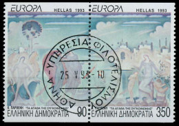 GRIECHENLAND 1993 Nr 1829C-1830C Zentrisch Gestempelt WAAGR X5DFCAA - Oblitérés