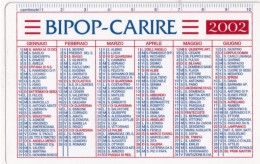 Calendarietto - Bipop - Carire - Anno 2002 - Petit Format : 2001-...