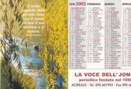 Calendarietto - La Voce Dell'jonio - Acireale - Anno 2002 - Kleinformat : 2001-...