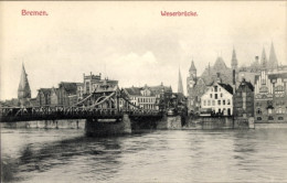 CPA Hansestadt Bremen, Weserbrücke - Autres & Non Classés