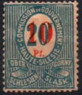 Oberschlesien, Opper-Silezië,1920 , MI 11  TIMBRES  NEUFS, CHARNIERES,  UNGEBRAUCHT, FALZSPUR - Silesia