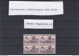 ÄGYPTEN - EGYPT - EGYPTIAN - INT.LUFTFAHRTKONGRESS - AVIATION 1933 DORNIER FLUGBOOT - M.N.H - Airmail