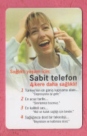 Turkey- Turk Telekom- Sağlıklı Bir Yaşam Için Sabit Telefon. Fixed Phone For A Healthy Life- - Turquie