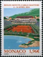 Monaco 2024. Rolex Monte-Carlo Masters Tennis Championship (MNH OG) Stamp - Unused Stamps