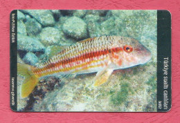 Turkey- Turktelekom- Turkiye Sualti Canlilari. Tekiri. Turkey Underwater Life. Mullet- Phone Card Used By 100 Units - Turkey