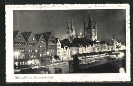 AK Köln, Leystapel Im Scheinwerferlicht, Nachtaufnahme  - Koeln
