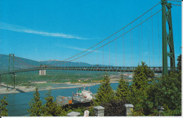 Lion Gate Bridge Vancouver B.C. Canada Prospect Harbour, Northshore Mountains  Montagne Enneigée. Port,  Point 2 Sc - Vancouver
