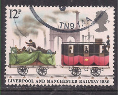 GB 1980 QE2 12p 150th Anniv Man/Liver Railway Used SG 1117 ( J1222 ) - Gebruikt