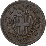Suisse, Rappen, 1850, Paris, Bronze, TB+, KM:3 - Autres & Non Classés