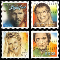 Canada (Scott No.2222a-d - Chanteurs Populaires / Popular Singers) (o) Autocollant / Self Adhesive Set - Usati