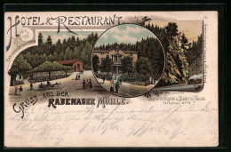 Lithographie Rabenau, Hotel Und Restaurant Rabenauer Mühle  - Rabenau