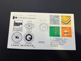 9-6-2024 (37) Canada FDC Cover - 1972 - Earth Science - 1971-1980
