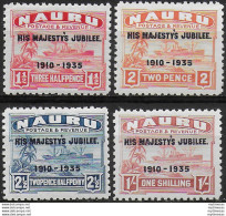 1935 Nauru Silver Jubilee 4v. MNH SG 40/43 - Autres & Non Classés