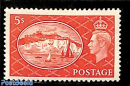Great Britain 1951 5sh, Stamp Out Of Set, Unused (hinged), Transport - Various - Ships And Boats - Lighthouses & Safet.. - Ongebruikt