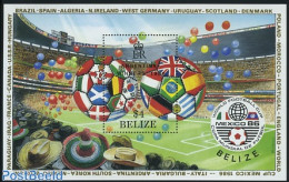 Belize/British Honduras 1986 World Cup Football Winners S/s, Mint NH, History - Sport - Flags - Football - Honduras Britannique (...-1970)