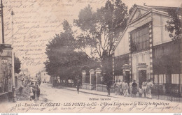 A18-49) ENVIRONS D ' ANGERS - LES PONTS DE CE - L'USINE ELECTRIQUE  ET LA RUE DE LA REPUBLIQUE - ANIMATION - ( 2 SCANS ) - Les Ponts De Ce