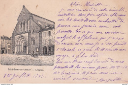 A4-40) SAINT SEVER SUR ADOUR - LANDES - L ' EGLISE -  EN   1903 - ( 2 SCANS )    - Saint Sever