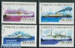 Türkiye 2002 Commercial Fleet 4v, Mint NH, Transport - Ships And Boats - Other & Unclassified