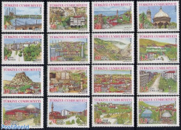 Türkiye 2005 Definitives 16v, Mint NH, Various - Tourism - Art - Bridges And Tunnels - Altri & Non Classificati