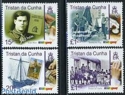 Tristan Da Cunha 2007 Scouting Centenary 4v, Mint NH, Science - Sport - Transport - Weights & Measures - Scouting - Sh.. - Bateaux
