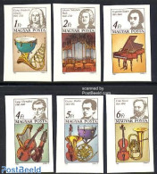 Hungary 1985 Music Year 6v Imperforated, Mint NH, Performance Art - Music - Musical Instruments - Neufs