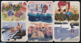 Finland 2016 Freedom To Roam 6v S-a In Booklet, Mint NH, Nature - Sport - Transport - Birds - Flowers & Plants - Fruit.. - Nuevos