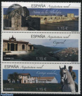 Spain 2016 Rural Architecture 3v [::], Mint NH, Nature - Horses - Art - Architecture - Bridges And Tunnels - Neufs