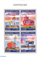 Maldives 2018 Lighthouses 4v M/s, Mint NH, Various - Lighthouses & Safety At Sea - Phares