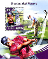 Maldives 2014 Golf Players S/s, Mint NH, Sport - Golf - Golf