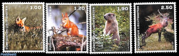 Liechtenstein 2024 Animals 4v S-a, Mint NH, Nature - Animals (others & Mixed) - Deer - Unused Stamps
