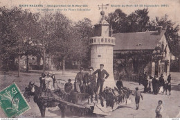 R10-44) SAINT-NAZAIRE - INAUGURATION DE LA NOUVELLE ENTREE DU PORT 1907- LA CAVALCADE - CHAR DU PHARE COLOMBIER  - Saint Nazaire
