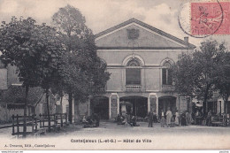 R6-47) CASTELJALOUX - HOTEL DE VILLE - ANIMEE - HABITANTS - EDIT.  TRESCOS -  EN  1906 - Casteljaloux
