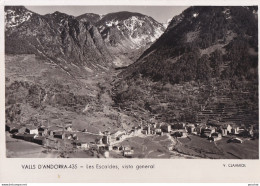 R21- VALLS  D ' ANDORRA - LES ESCALDES  - VISTA GENERAL - EDIT. V. CLAVEROL -( 2 SCANS ) - Andorre