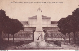 R20-85) SAINTE  HERMINE - VENDEE - MONUMENT AUX  ENFANTS  MORTS POUR LA PATRIE -  EN  1929 - ( 2 SCANS ) - Sainte Hermine