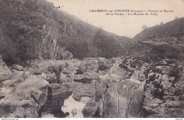 C10-23) CHAMBON  SUR VOUEIZE - CREUSE - GORGES  ET  RAVINS  DE LA TARDES - LES ROCHES DE SANG - EN  1915 - ( 2 SCANS )  - Chambon Sur Voueize