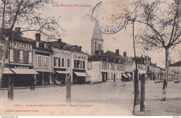 C10-65) RABASTENS SUR L'ADOUR - HAUTES PYRENEES -  PLACE CENTRALE  ET  COMMERCES - ( 2 SCANS )  - Rabastens De Bigorre