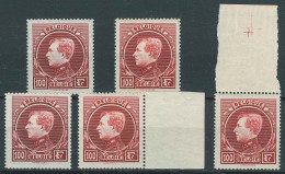 N°292A Et B **, 5x Avec BDF - 1929-1941 Groot Montenez