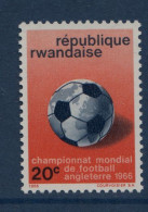 Rwanda, **, Yv 173, Mi 183A, SG 174, Coupe Du Monde De Football En Angleterre, Ballon De Foot, - 1966 – England