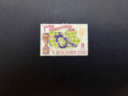 (stamp 9-6-2024) BRITISH Solomon Island - 1 Used Stamp - Football World Cup 1966 - 1966 – England