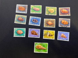 (stamp 9-6-2024) Samoa Island - 13 Used Stamp - Shell / Coquillages (include High Value $ 2.00) - Schalentiere