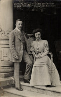 Photo CPA Wilhelm Ernst Grand-duc Von Saxe Weimar Eisenach, Carola Feodora Von Meiningen - Royal Families